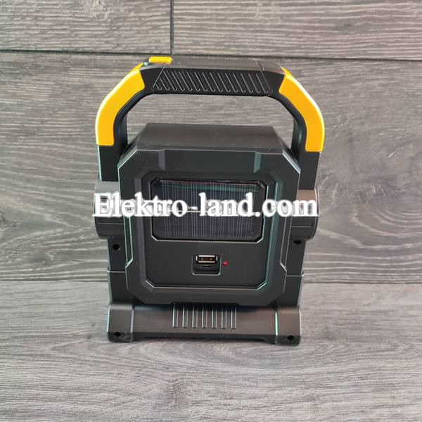 LED лампа HC-7078A фонарь аккумуляторный диодный фонарик на солнечной батареи, прожектор